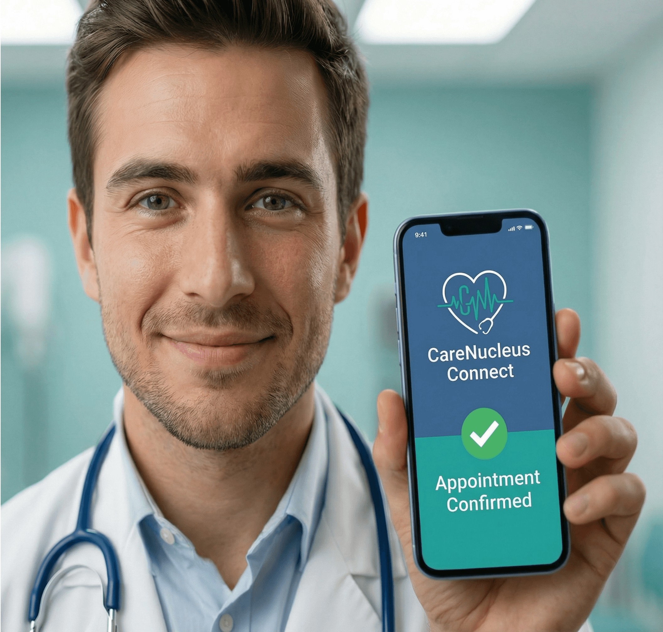 Clinician and patient in a real care conversation